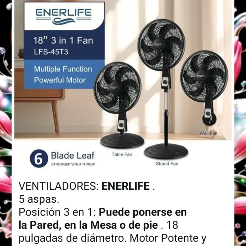 Ventilador 3 en 1 Enerlife 