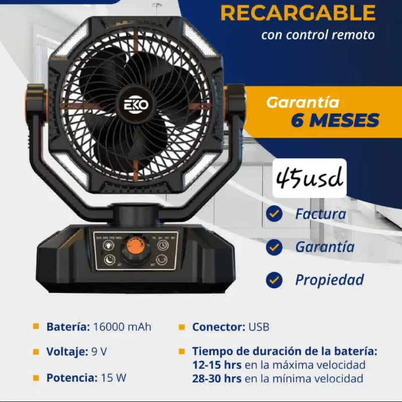 Ventilador Eko 16000amp