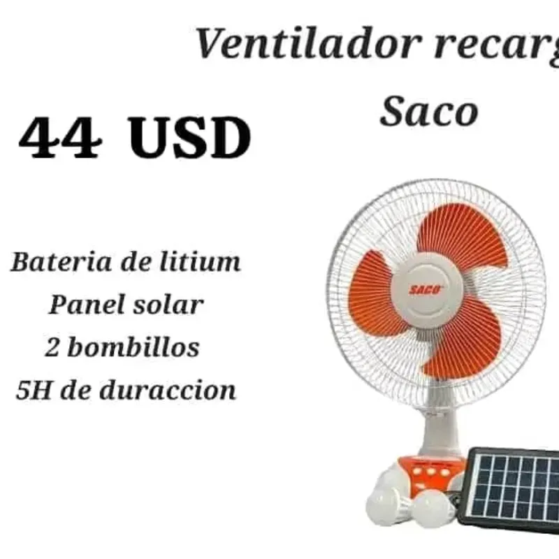 Ventilador Recargable de mesa 