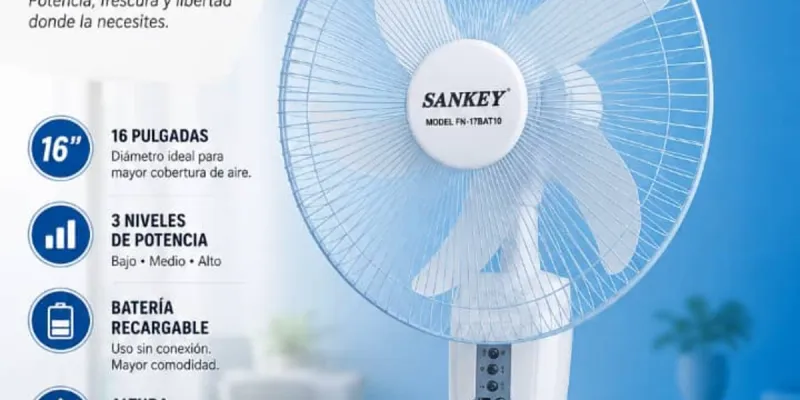 Ventilador Recargable de pedestal Sankey 
