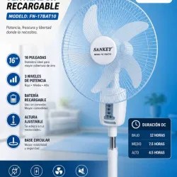 Ventilador Recargable de pedestal Sankey 