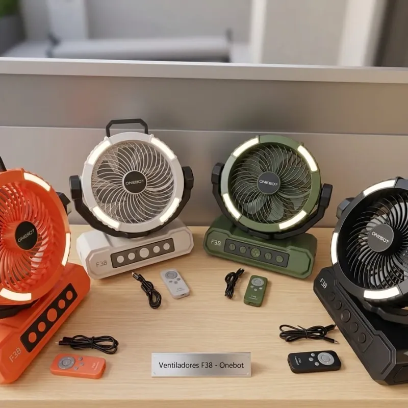 Ventilador recargable f38 batería de 40 mAh