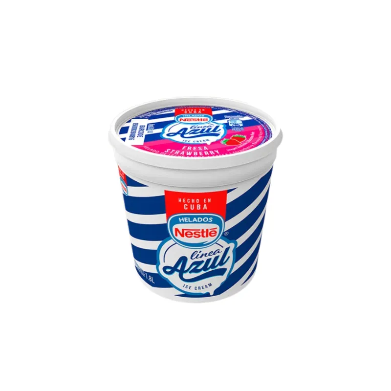 Helado Línea Azul, Sabor Fresa