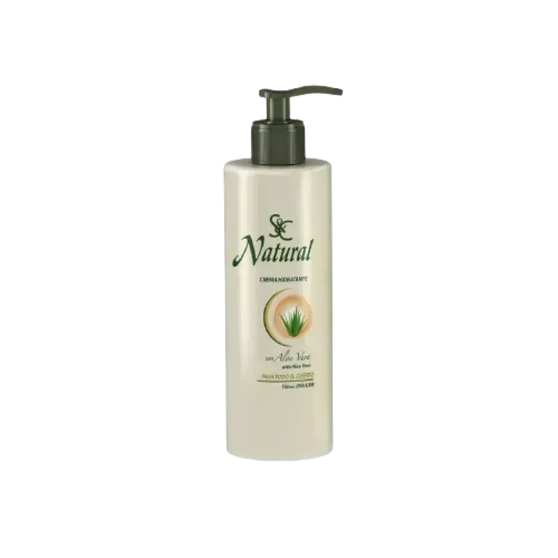 S&C Natural Crema Hidratante Con Aloe Vera 400 ml