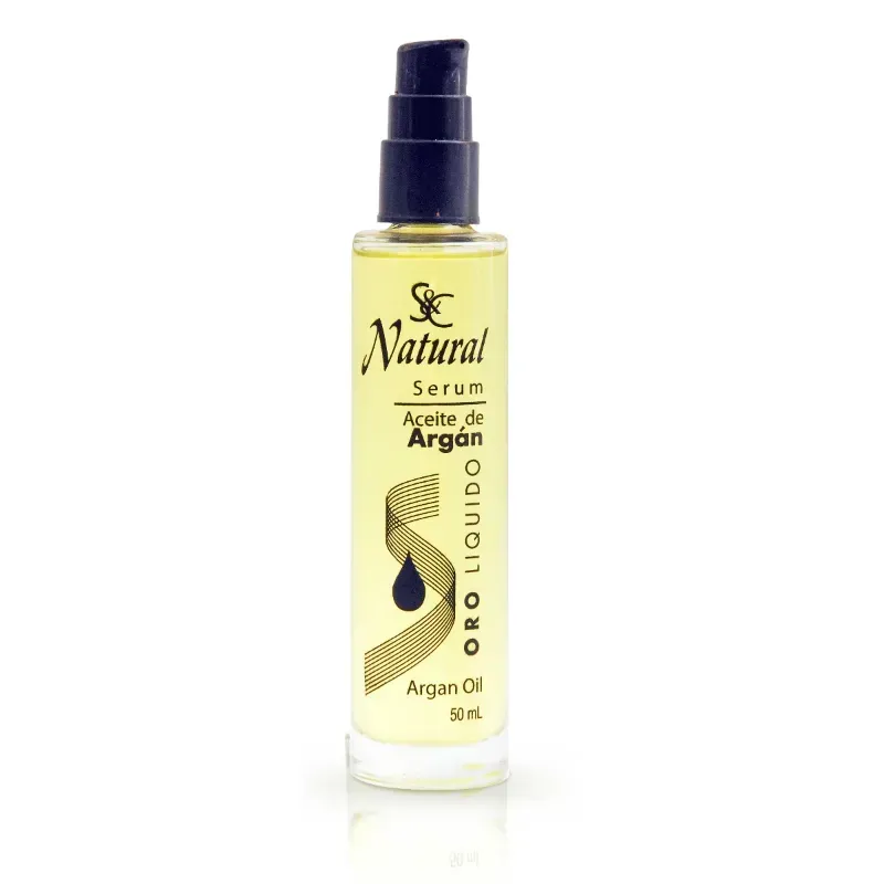 S&C Natural Oro Líquido Serum Con Aceite De Argán Y Jojoba 400 Ml