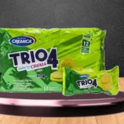 Galletas Trio4 de limon 12 unidades