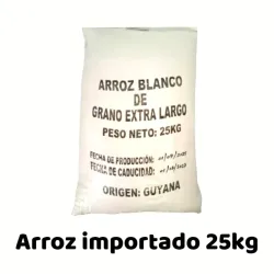Saco de arroz importado 25kg