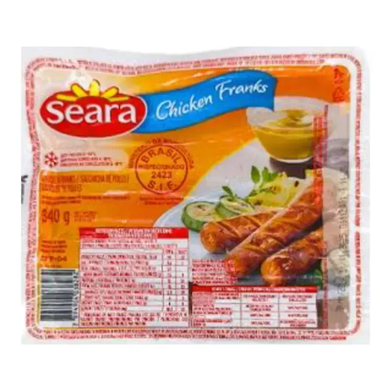 Salchicha de pollo 10u de 340g