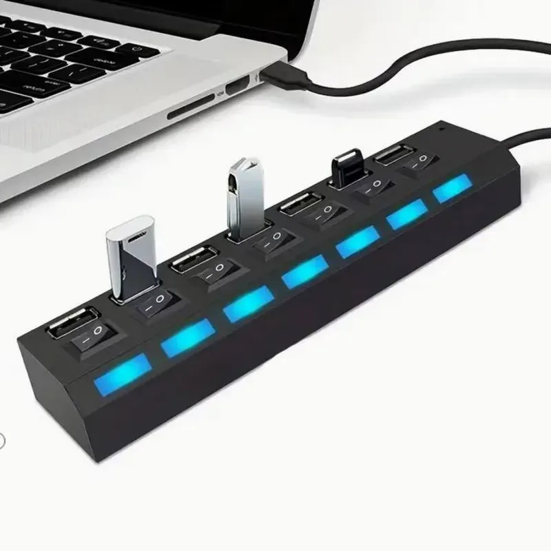 Hub USB 3.0 – 7 Puertos con Switch