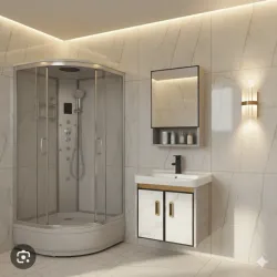 Set de Cabina de baño + Set de lavamano c/ mueble 1100 usd