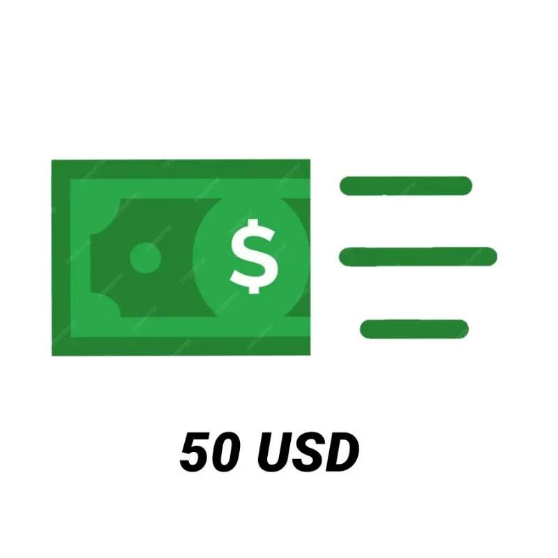 Envío de 50 USD.