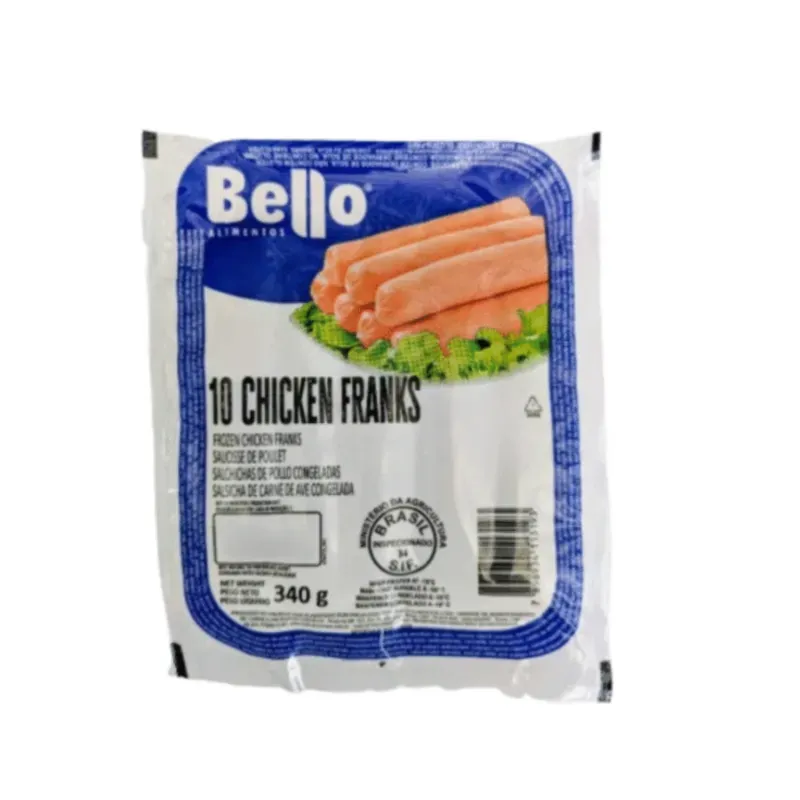 Salchichas de pollo (340g).