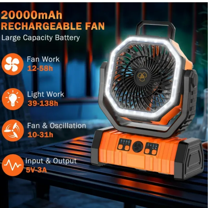 Ventilador recargable F6