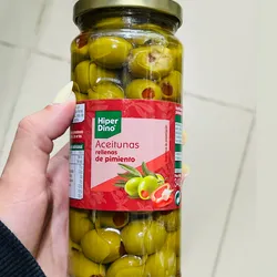 Aceitunas rellenas de pimiento