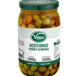 Aceitunas verdes aliñadas