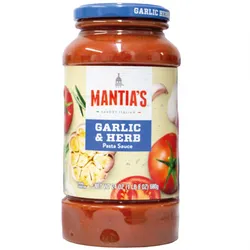 Pasta de tomate con ajo