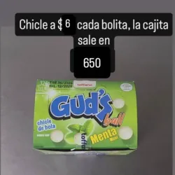 Chicle de Bola de menta 