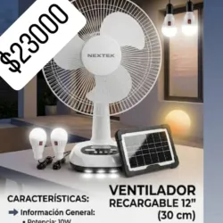 Ventilador recargable