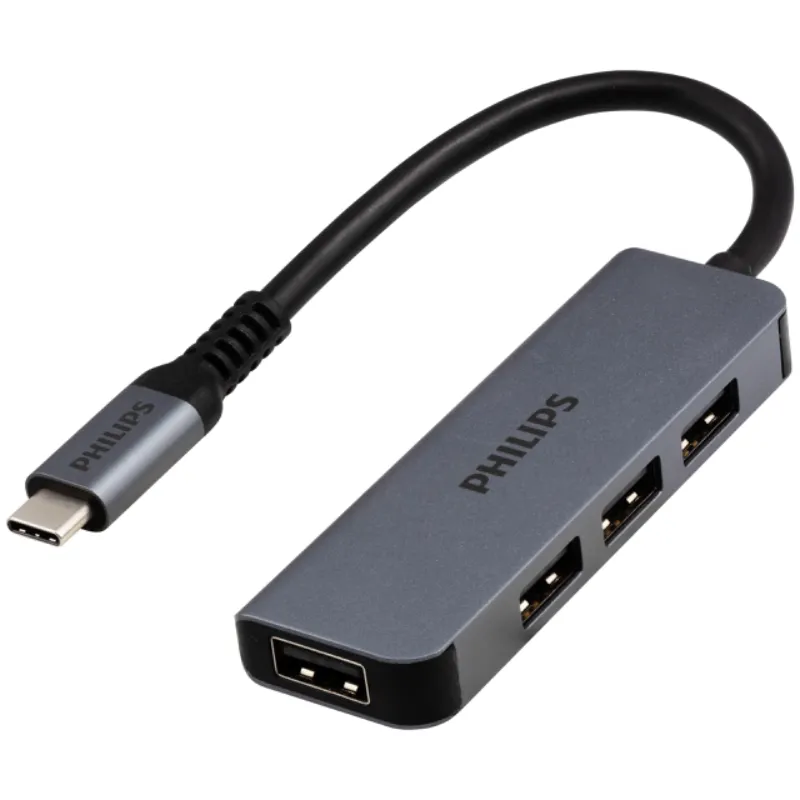 HUB TIPO C A 4 PUERTOS USB PHILIPS