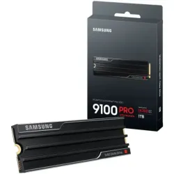 Samsung 9100 PRO 1TB NVMe PCIe 5.0 x4 con Heatsink | SSD M.2 Ultra Rápido hasta 14.800MB/s para Gaming, PC y PS5