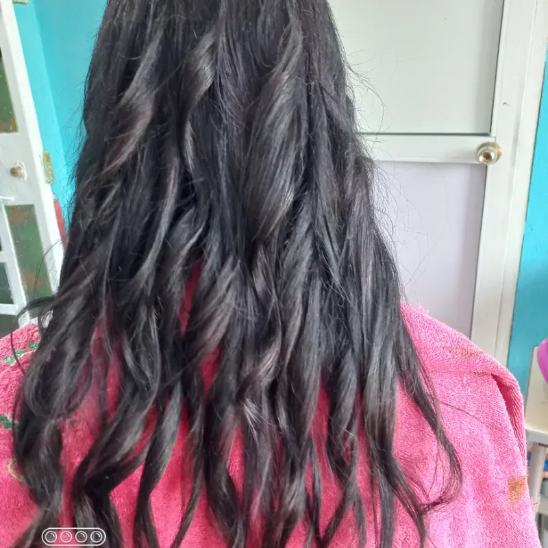 Extensiones con hilos + Desriz+ Tinte 