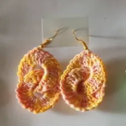 Aretes Aros Naranja 