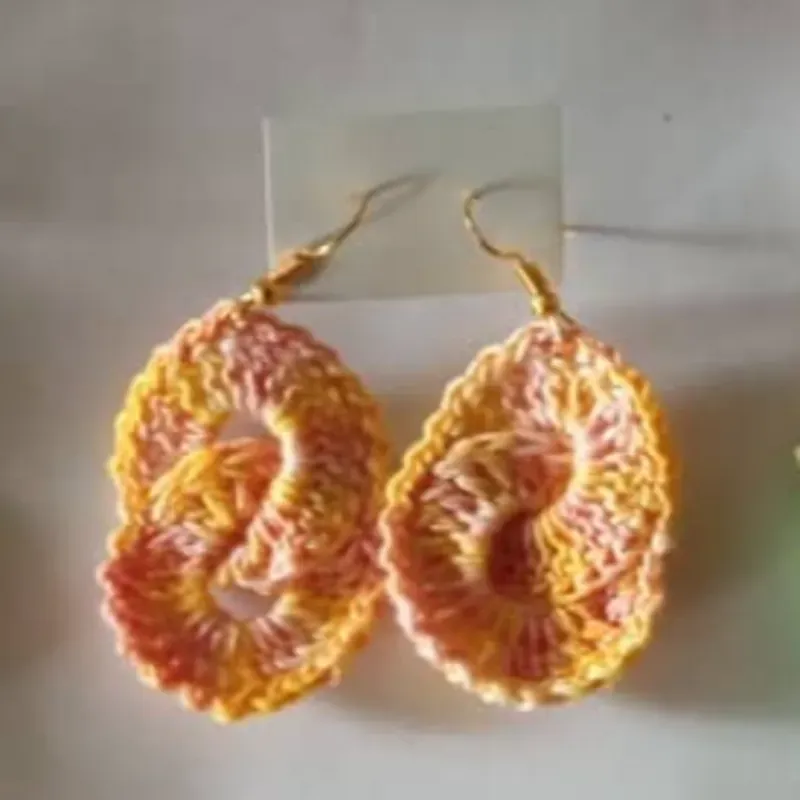 Aretes Aros Naranja 