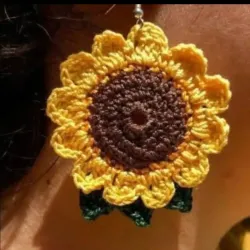 Aretes girasol 