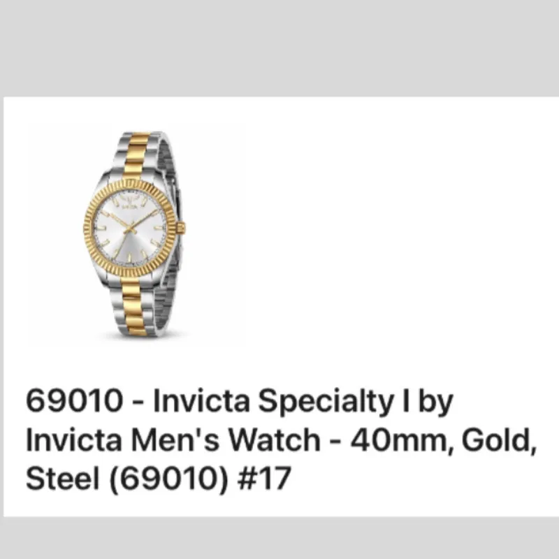 69010 Reloj Invicta de hombre Specialty I 40mm