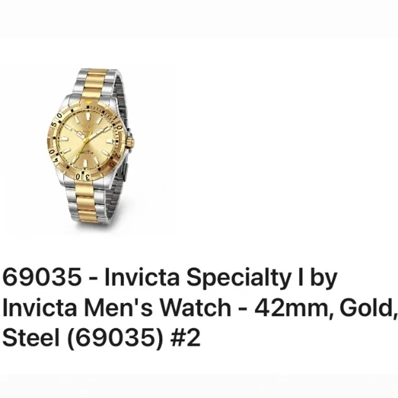 69035 Reloj Invicta de hombre Specialty I 42 mm