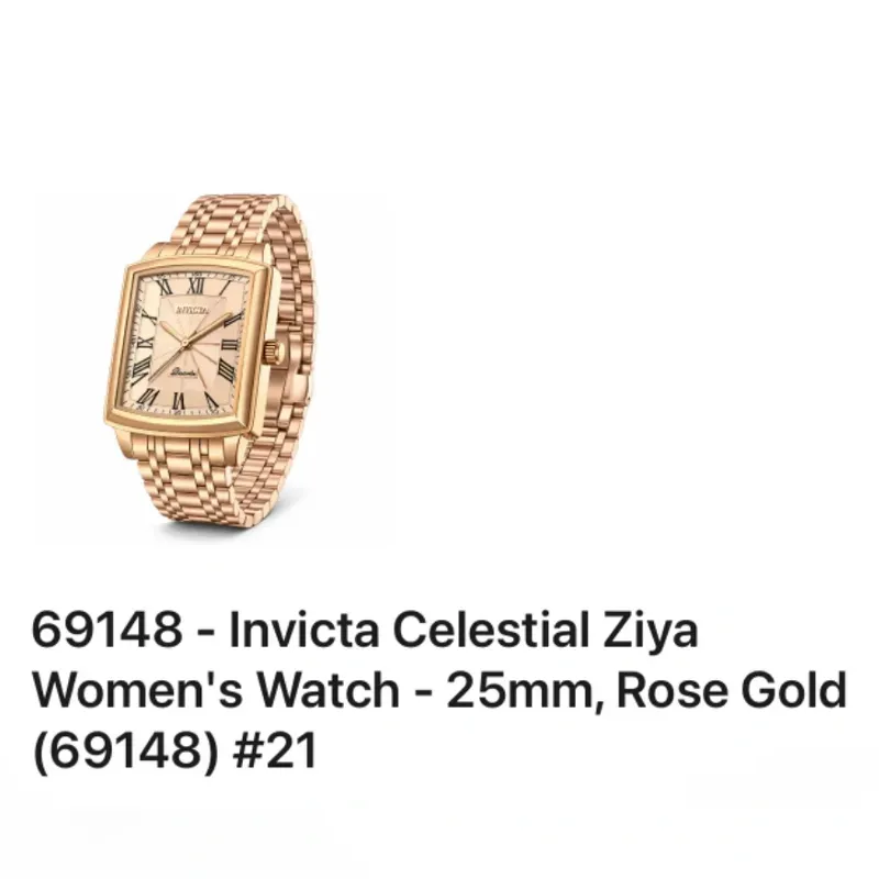 69148 Reloj Invicta de mujer Ziya, 25 mm
