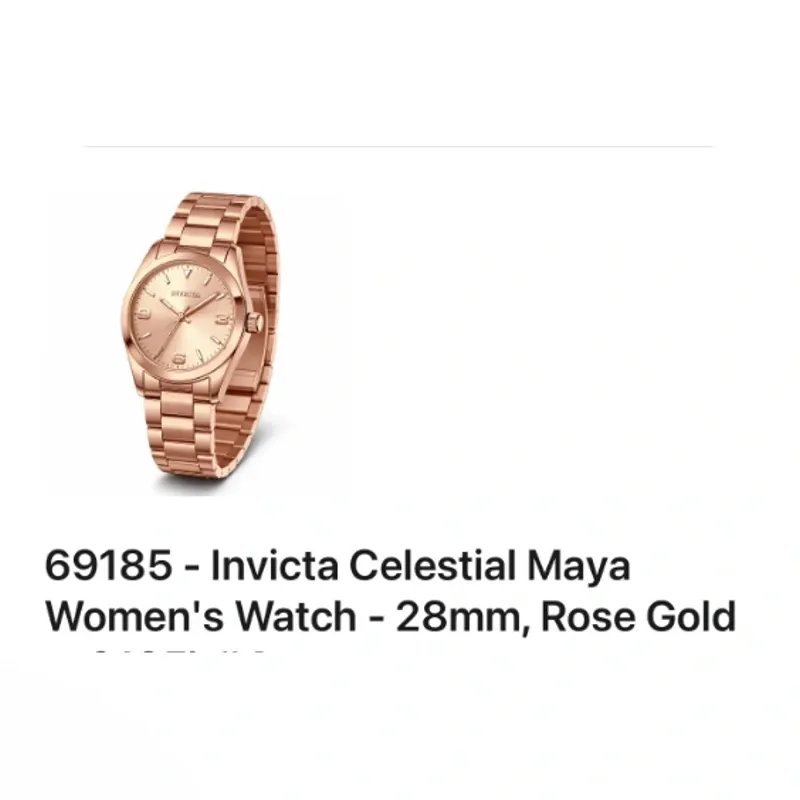 69185 Reloj Invicta de mujer Celestial Maya 28 mm