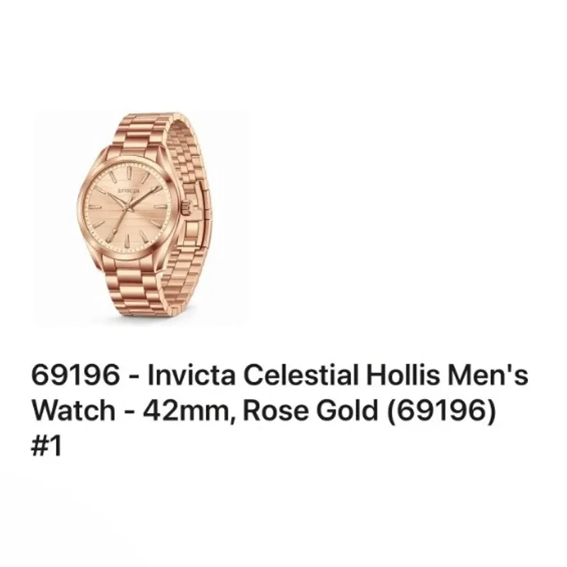 69196 Reloj Invicta de hombre Hollis 42 mm