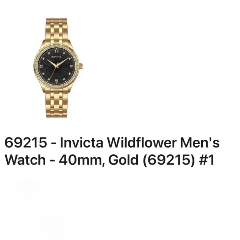 69215 Reloj Invicta de hombre Wildflower, 40 mm