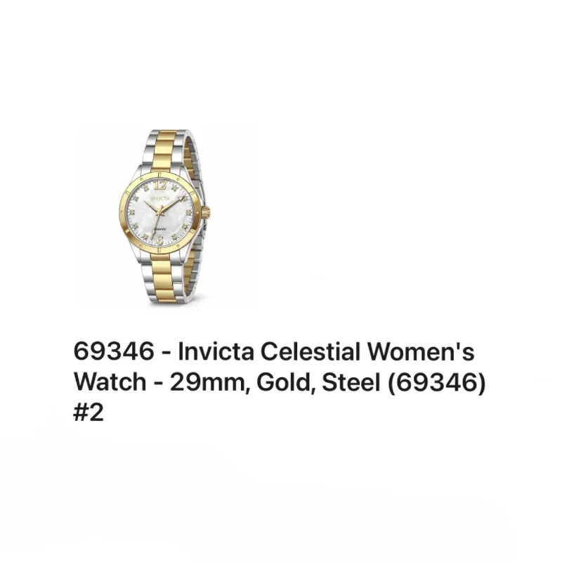 69346 Reloj Invicta de mujer Celestial, 29 mm