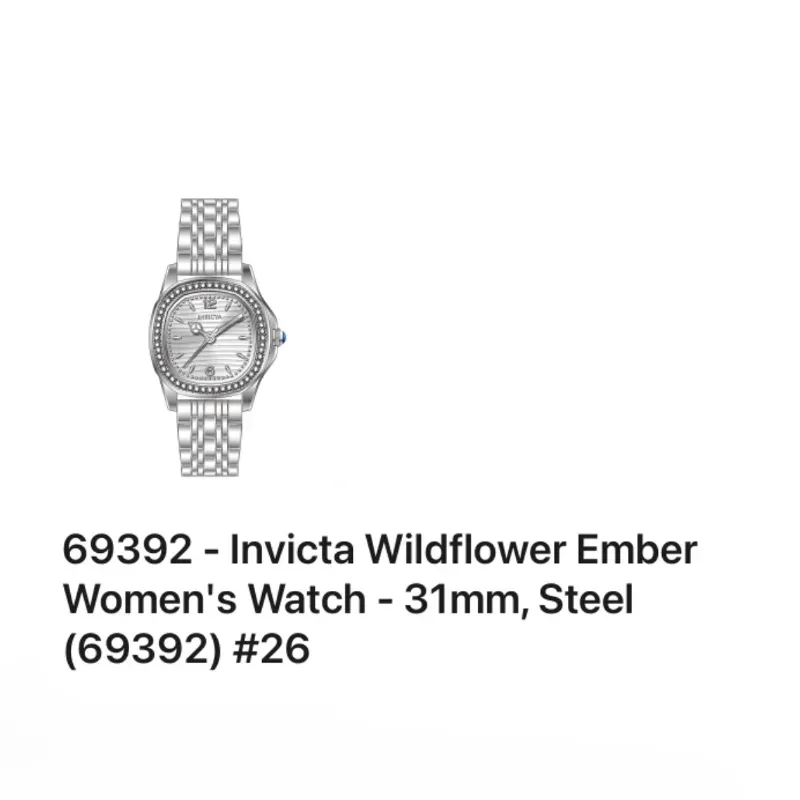 69392 Reloj Invicta de mujer Wildflower Ember, 31 mm