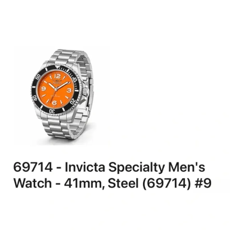 69714 Reloj Invicta de hombre Specialty 41 mm