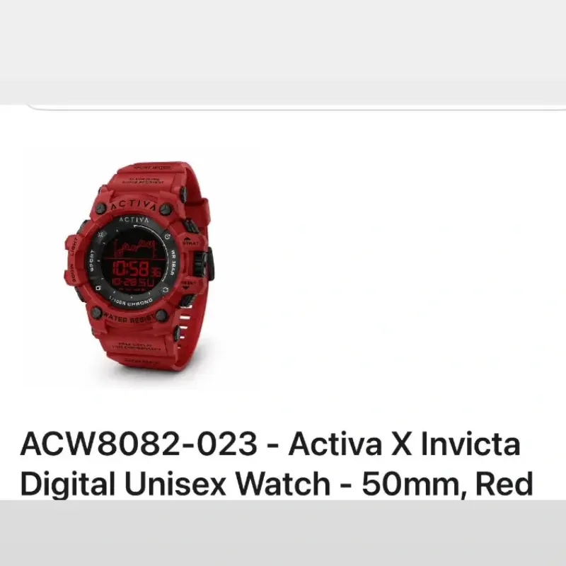 ACW8082-023 Reloj digital Unisex Activa x Invicta 50mm