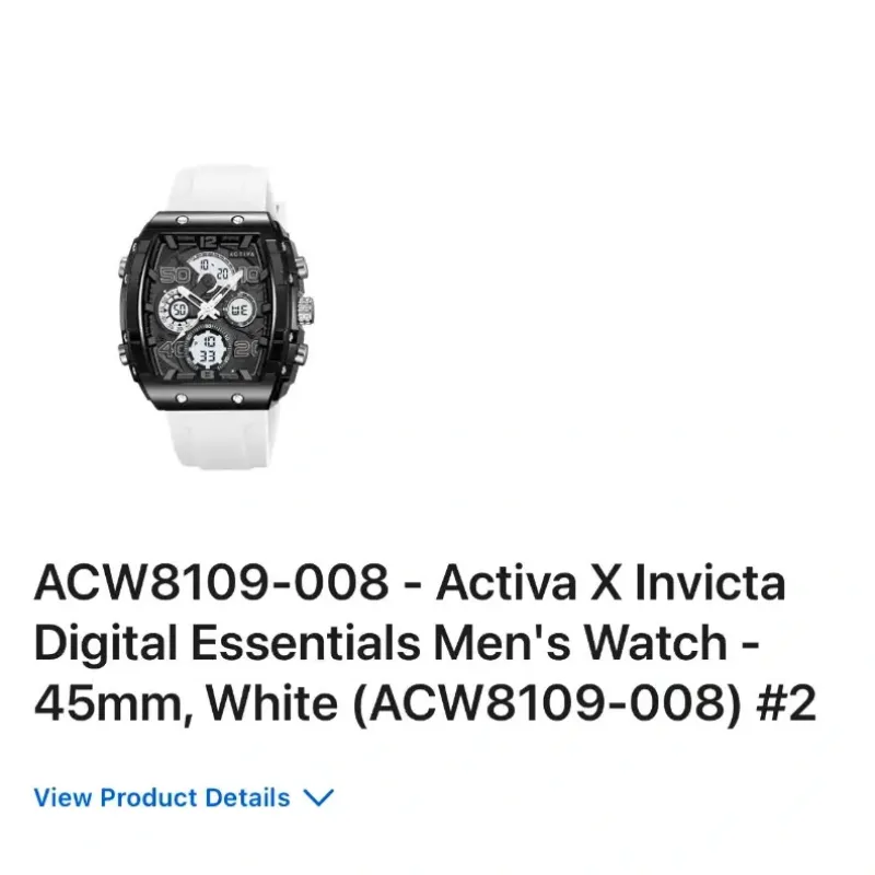 ACW8109-008 Reloj de hombre Activa x Invicta Digital Essentials 45 mm