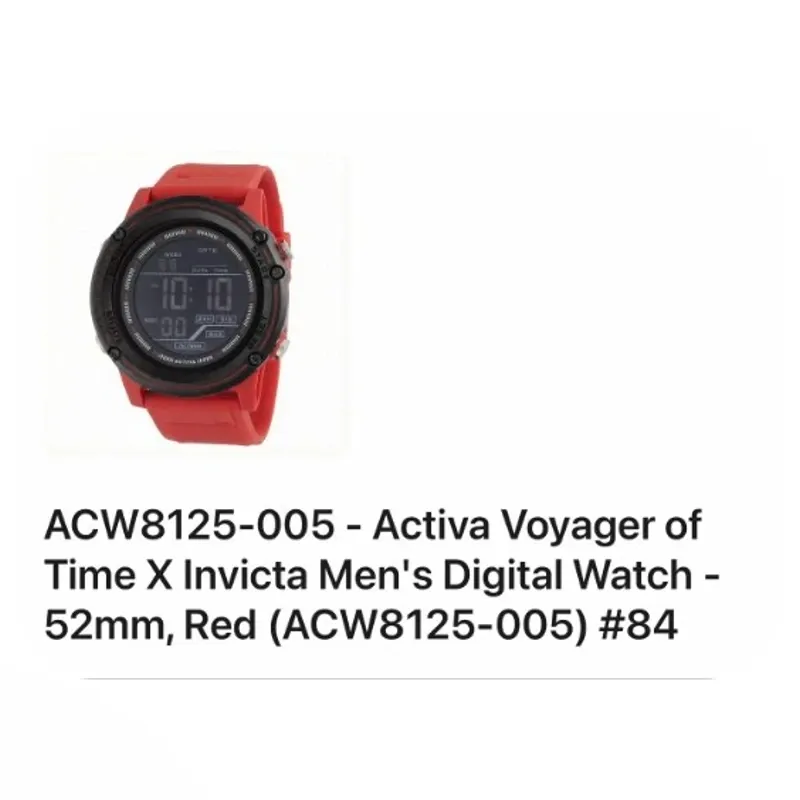 ACW8125-005 Reloj de hombre Invicta x Activa Voyager of time 52 mm
