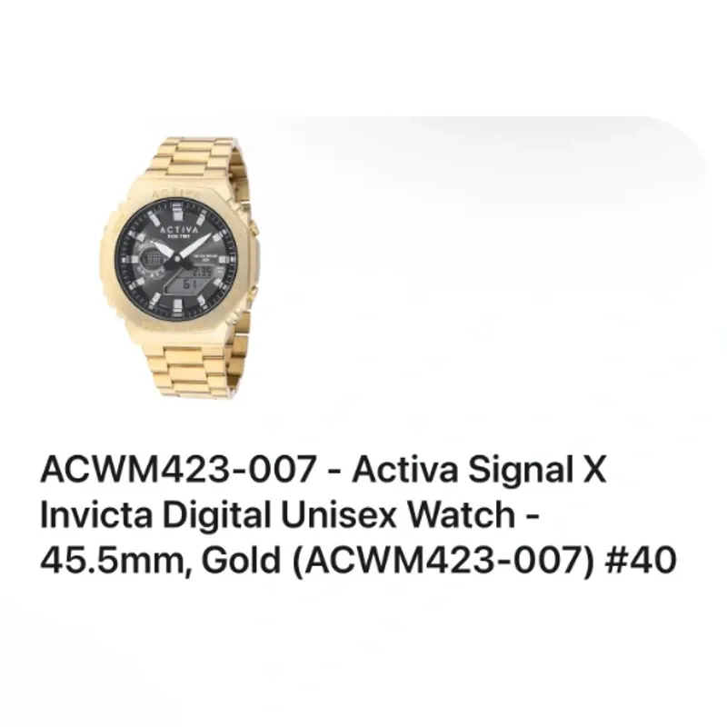 ACWM423-007 Reloj Invicta unisex Activa Signal 45.5 mm