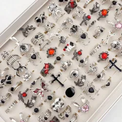 Anillos plateados