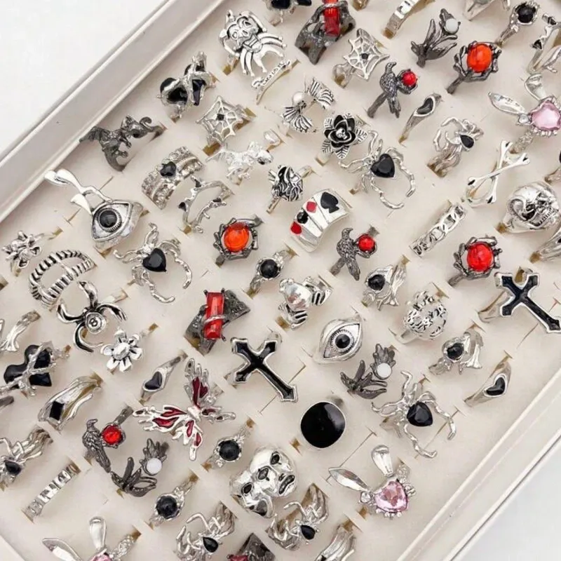 Anillos plateados