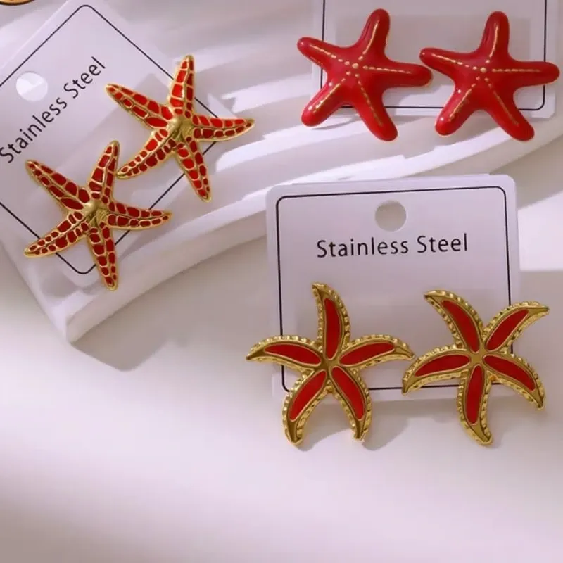 Aretes de estrellas de mar