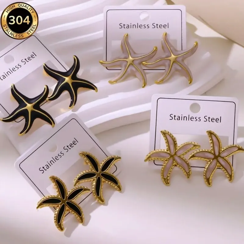 Aretes de estrellas de mar