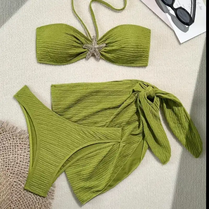 Bikini verde 3 piezas