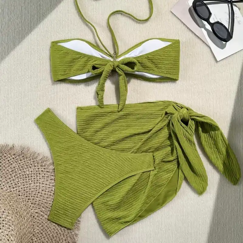Bikini verde 3 piezas