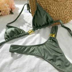 Bikini verde oliva