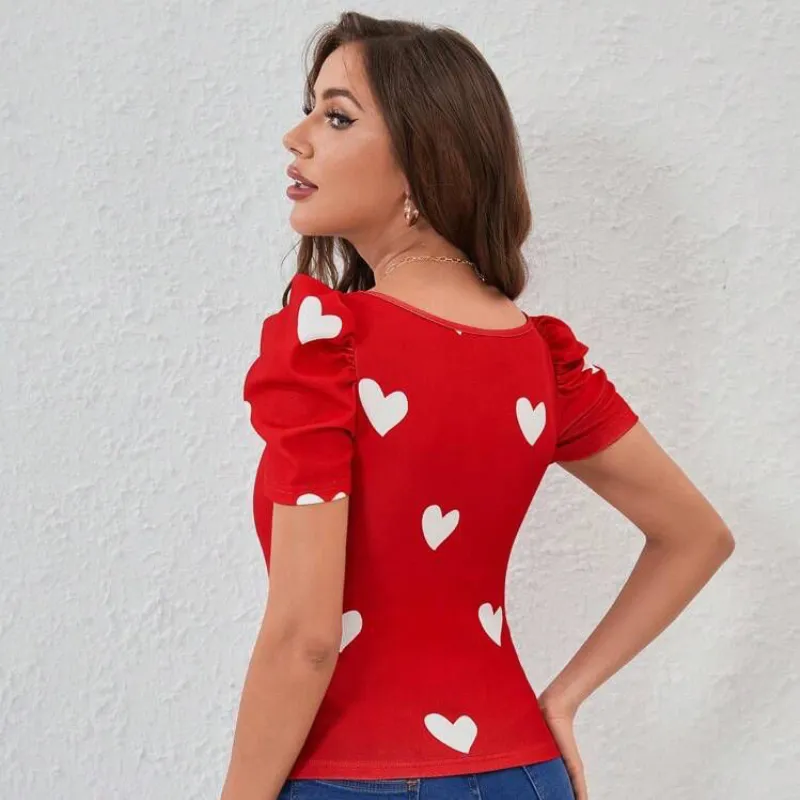 Blusa de corazones