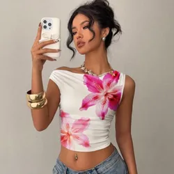 Blusa de flores rosadas